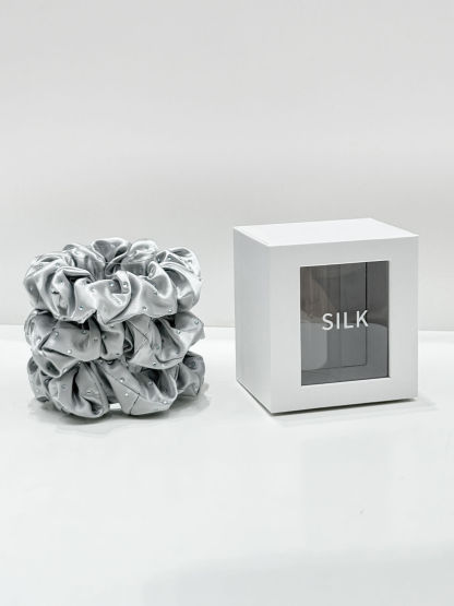 22 Momme Scrunchie de Seda de Gelso 100%, Pack de 3