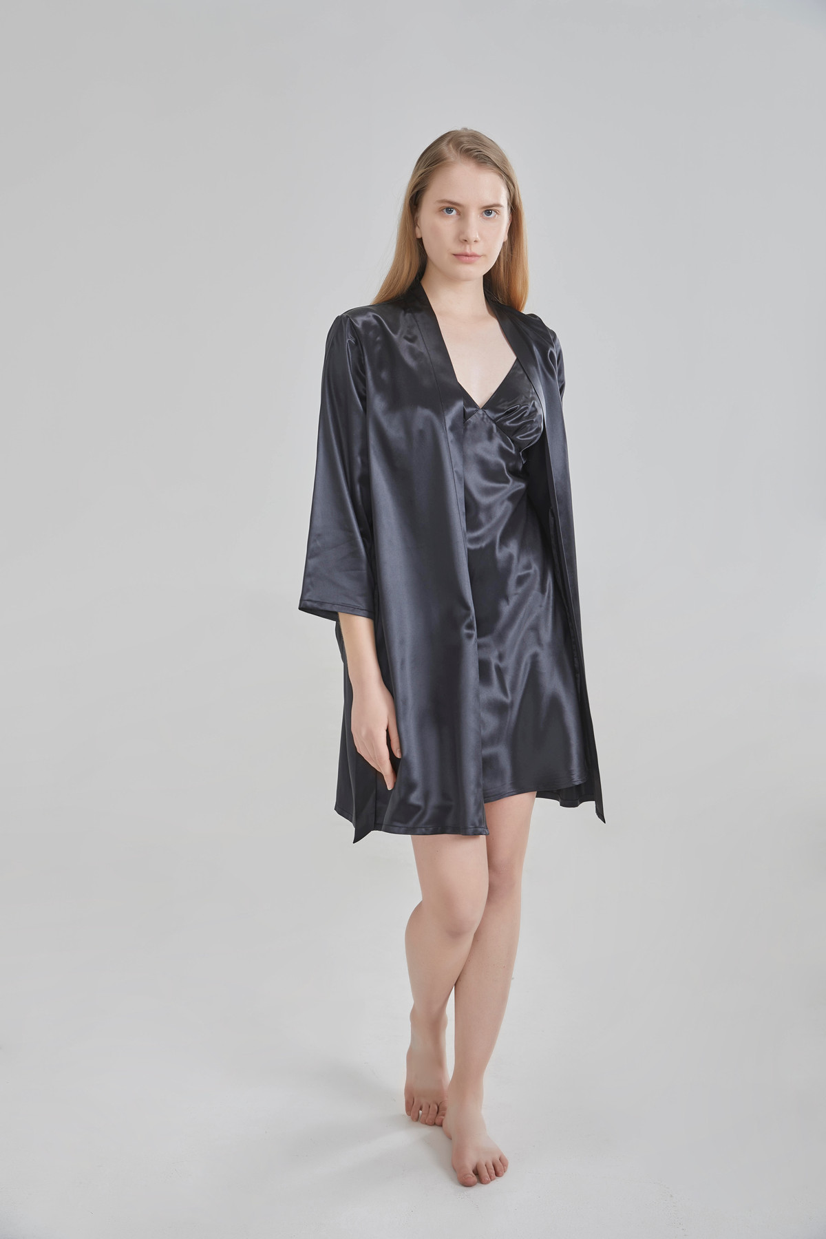 19 Momme Ensemble chemise de nuit-bretelles