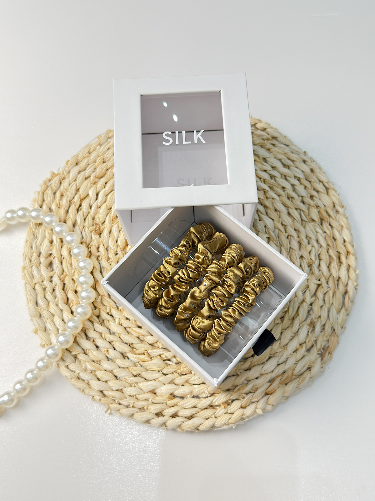 Seiden-Haargummis 5er Set – 22Momme Maulbeerseide | TOWNSSILK