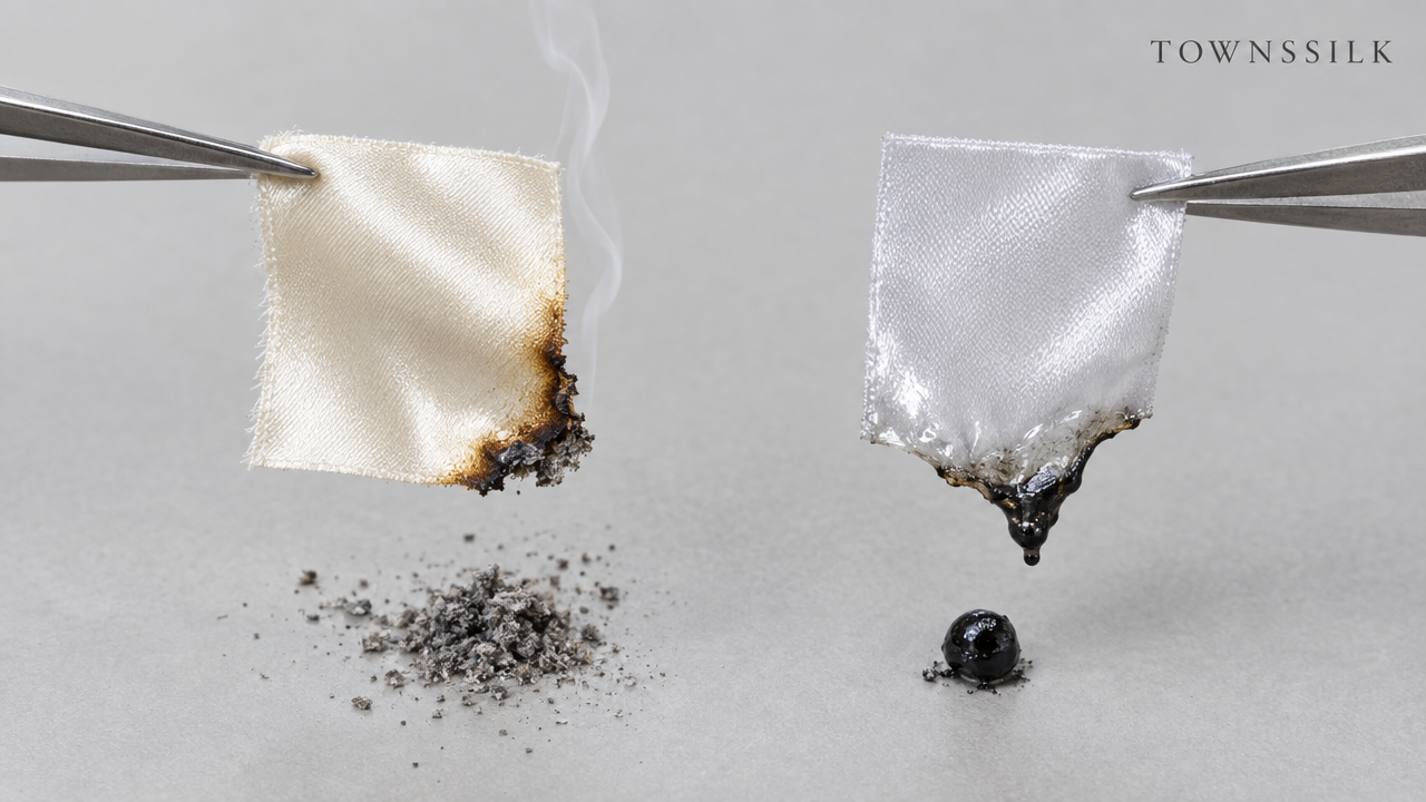 townssilk burn test