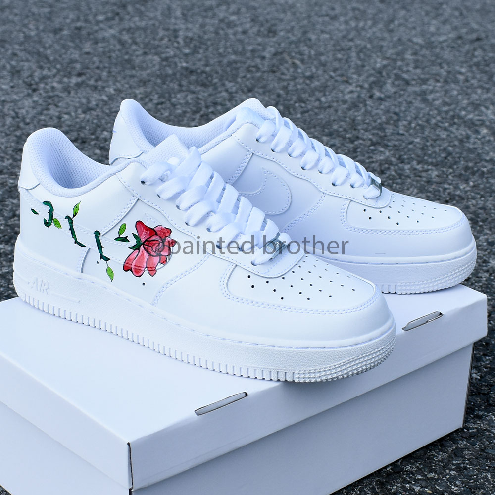 Rose Custom Hand Painted Nike Air Force 1