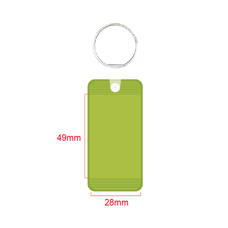 Rectangle Custom Plastic Keychain Hotel Key Tags