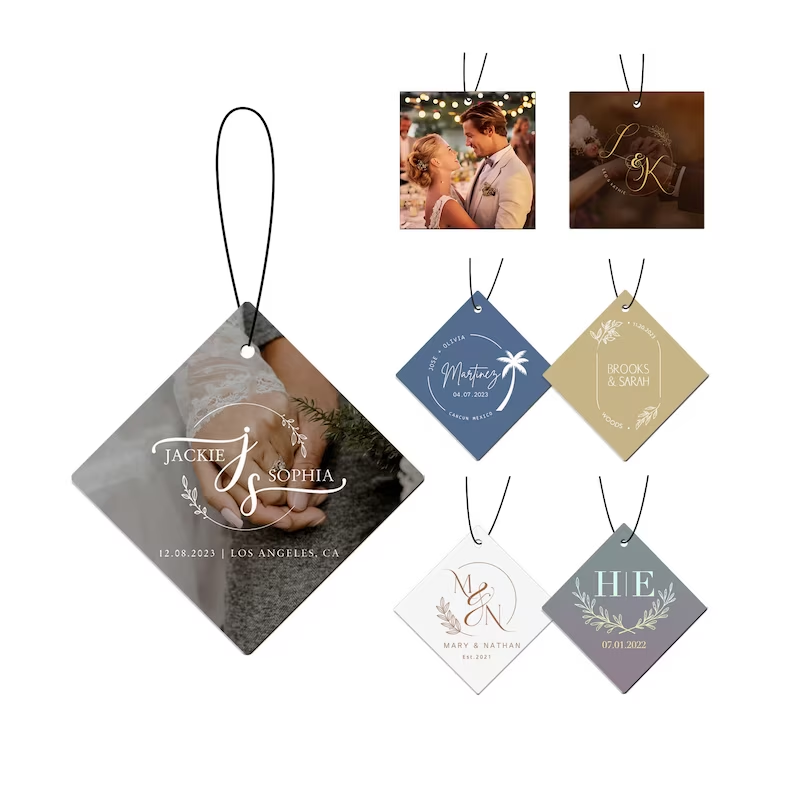 Custom Wedding Air Freshener Printed With Logo