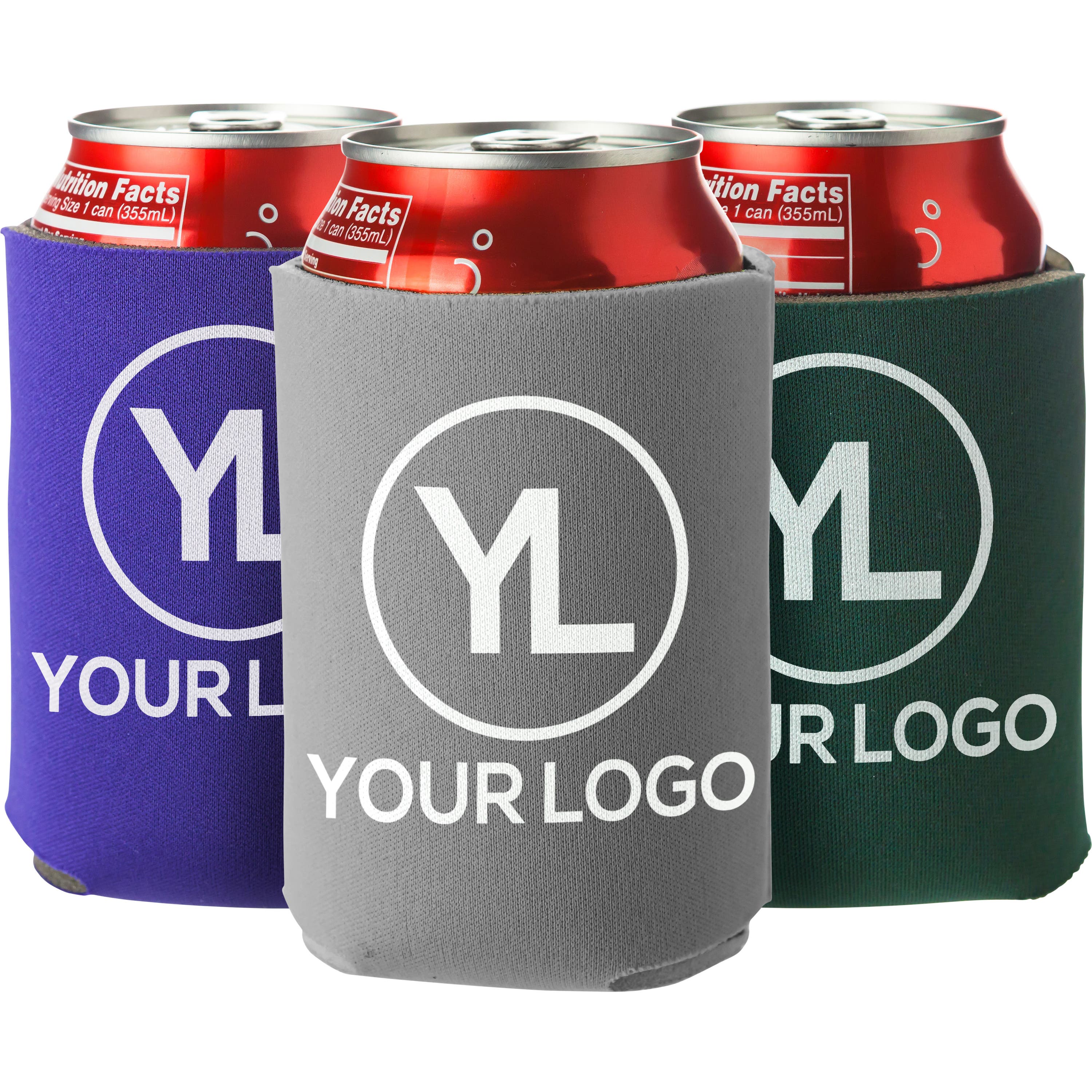 Custom Logo 12oz Neoprene Can Cooler Collapsible 350ml Can Holder Koozies