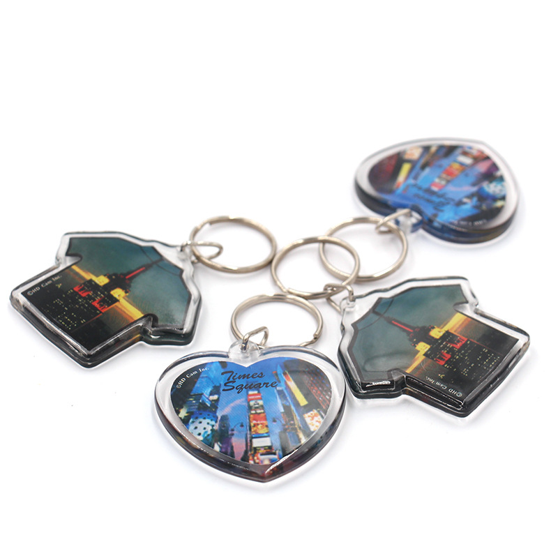 Custom Acrylic Keychain-Die Cut and Logo Printed