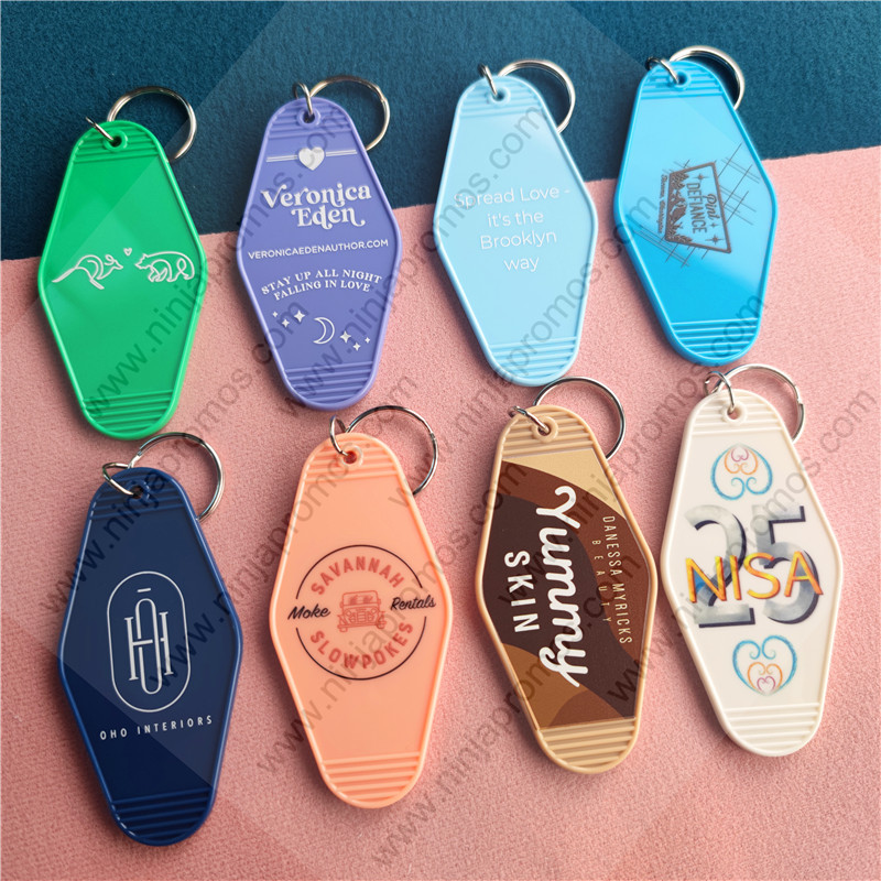 Custom Key Tags Ship in 3 Days 50 Pcs Vintage Hotel Motel Keychain