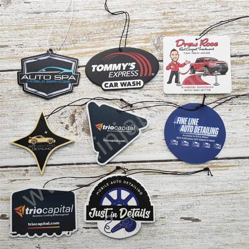 50 Pack Decor Custom Logo Paper Car Air Freshener