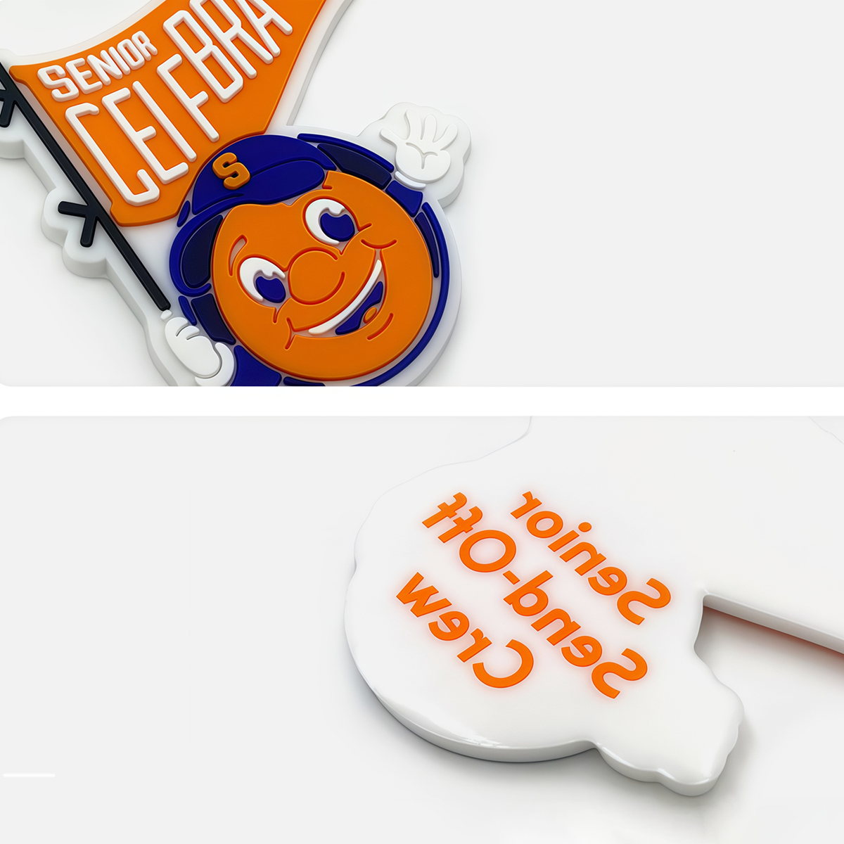 Custom 2D Silicone Keychain Rubber Keychain With Any Logo & Shape