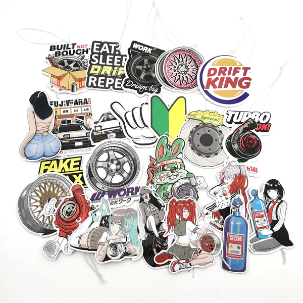 Custom Die Cut Paper Car Air Freshener For Gift