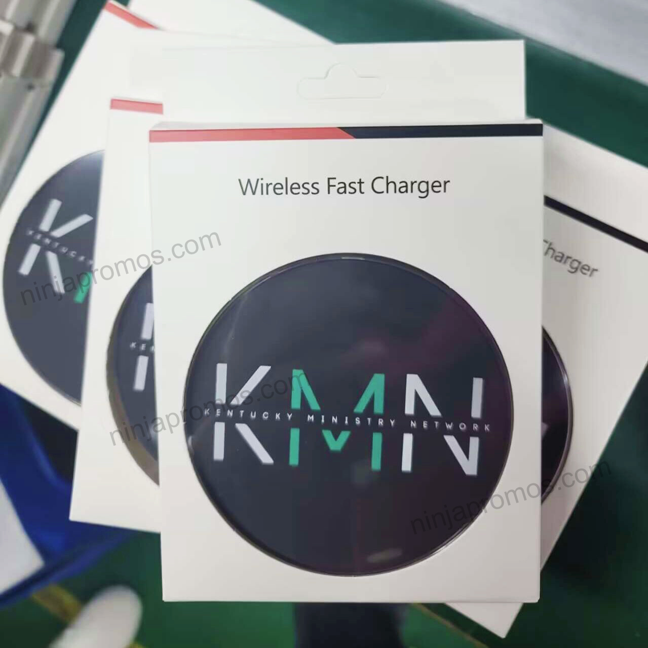 Custom Wireless Charger Logo Printed Wireless Qi Charging Pad