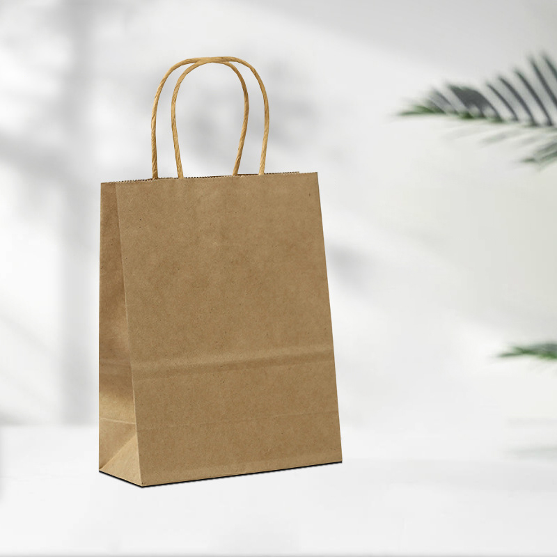 Custom Logo Boutique Paper Bags, Kraft Paper Bag, Shopping Bags with Handle, Party Gift Bag