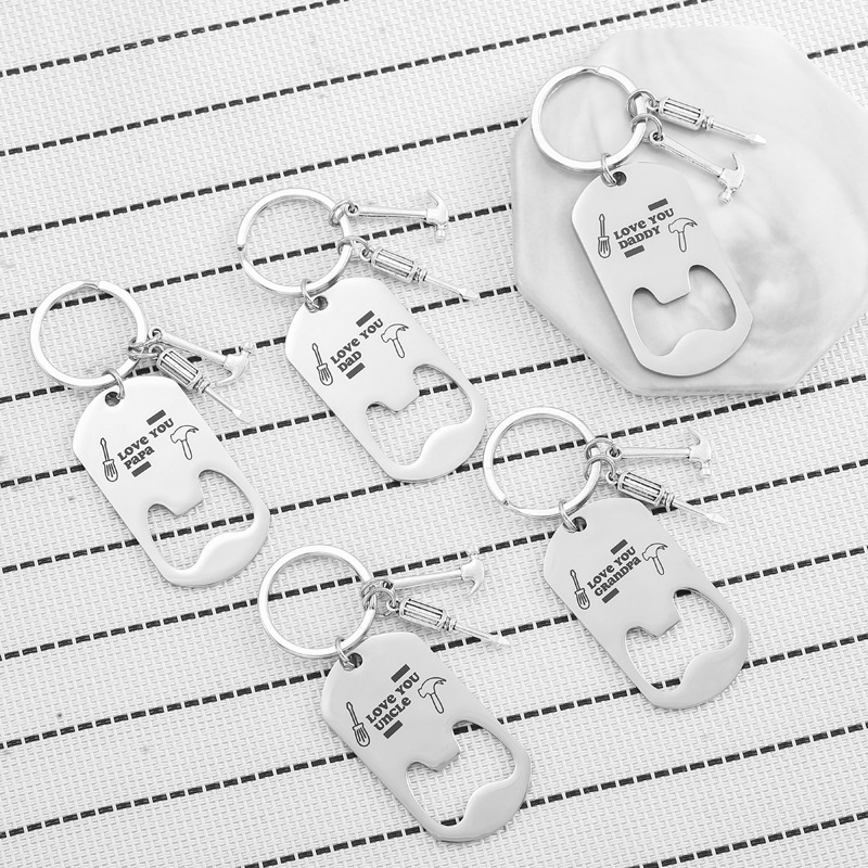 LOW MOQ Personalized Beer Bottle Opener Keychain Unique Keychain Gifts