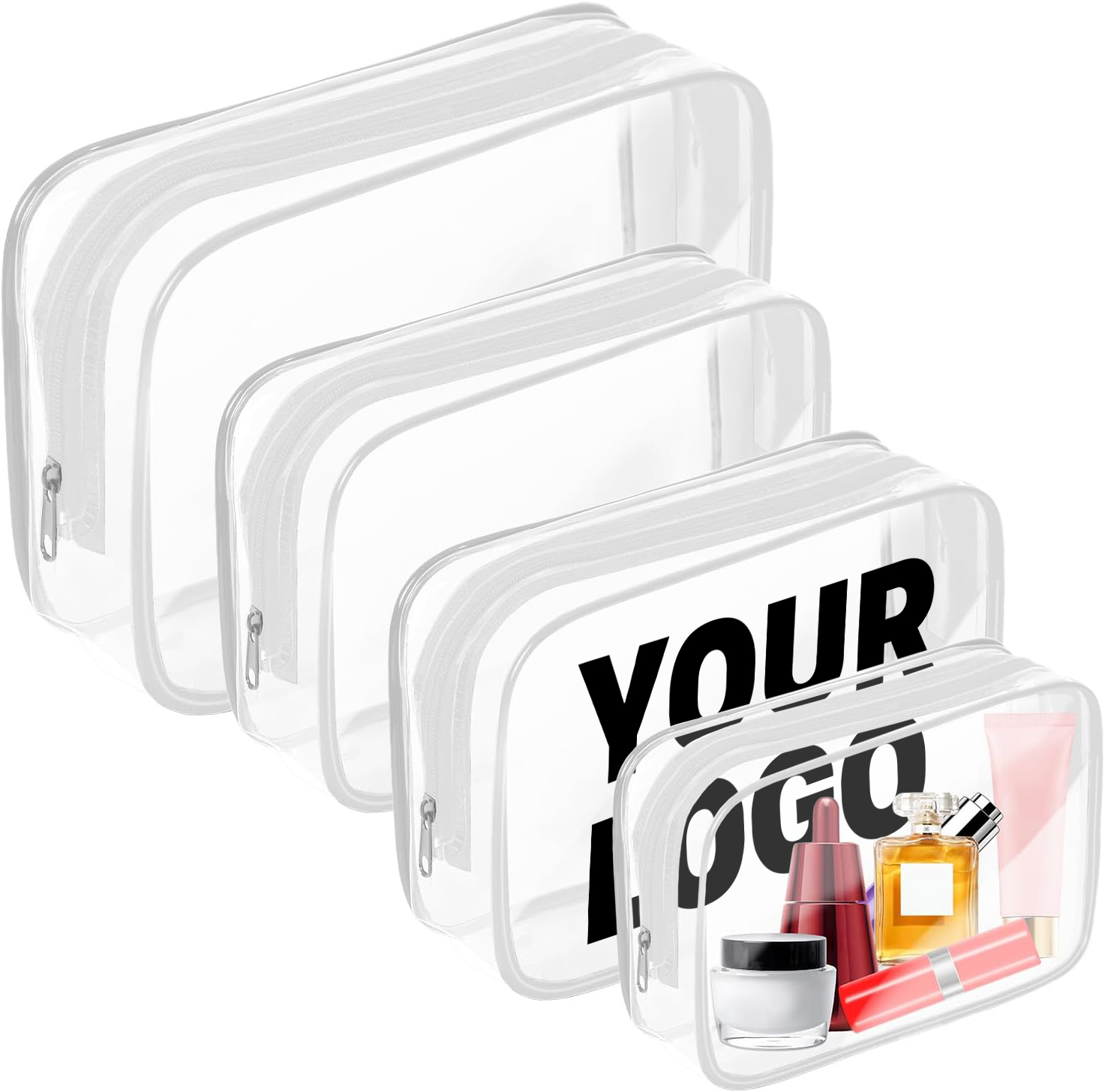 Wholesale Custom Logo Clear Travel Toiletry Bag Set – Waterproof PVC Organizer