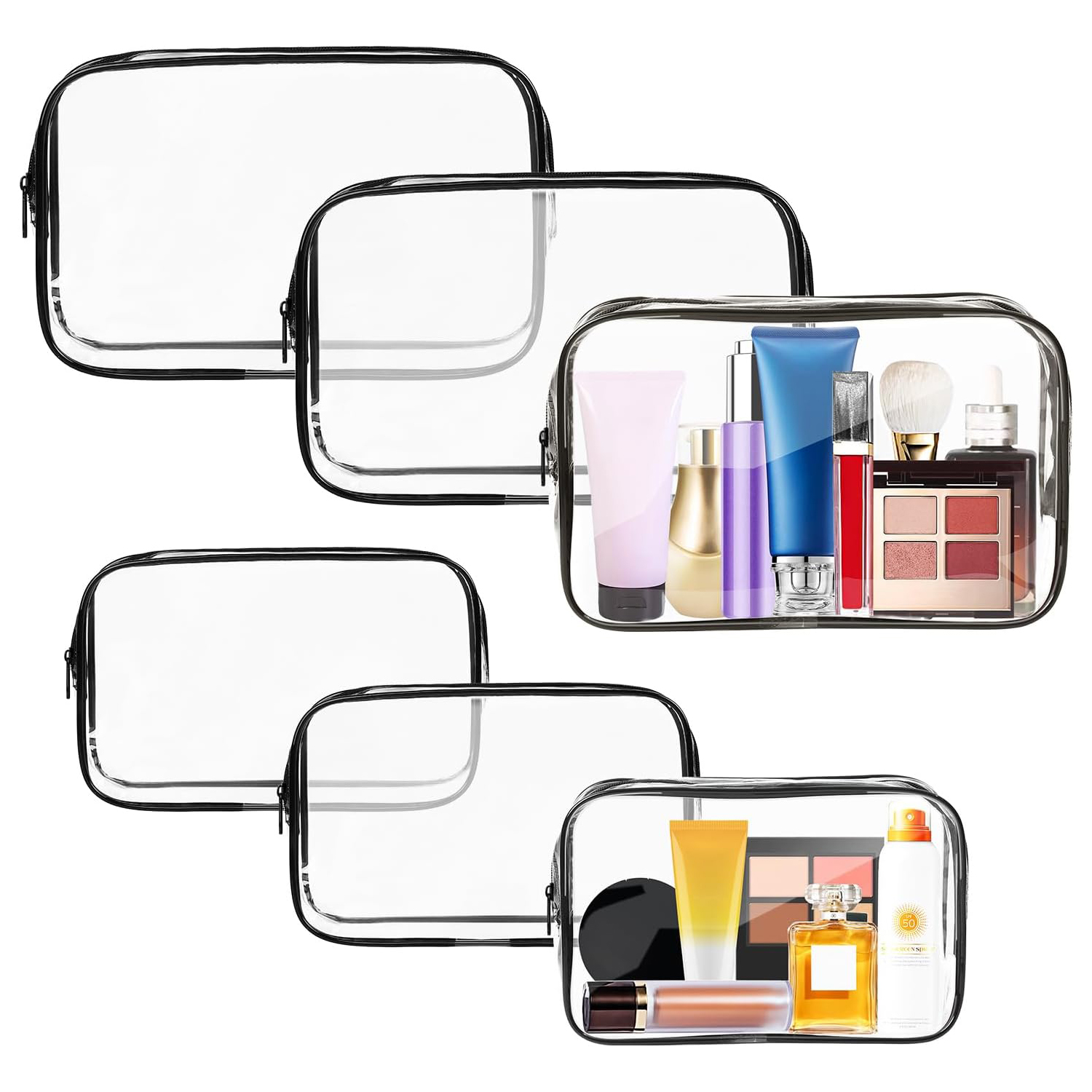 Wholesale Custom Logo Clear Travel Toiletry Bag Set – Waterproof PVC Organizer