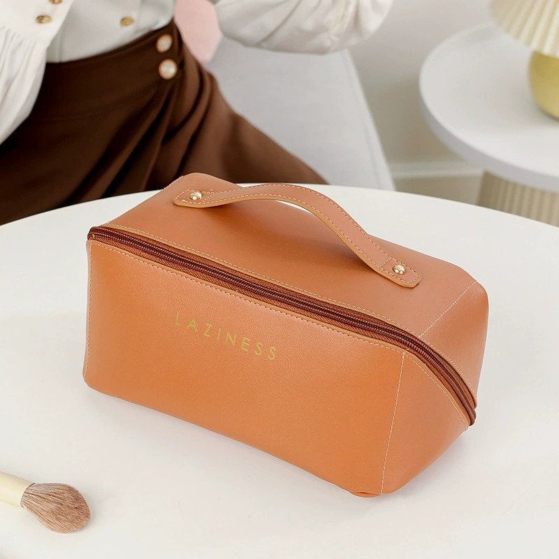 Wholesale Custom Logo PU Leather Cosmetic Storage Box – Makeup & Toiletry Organizer