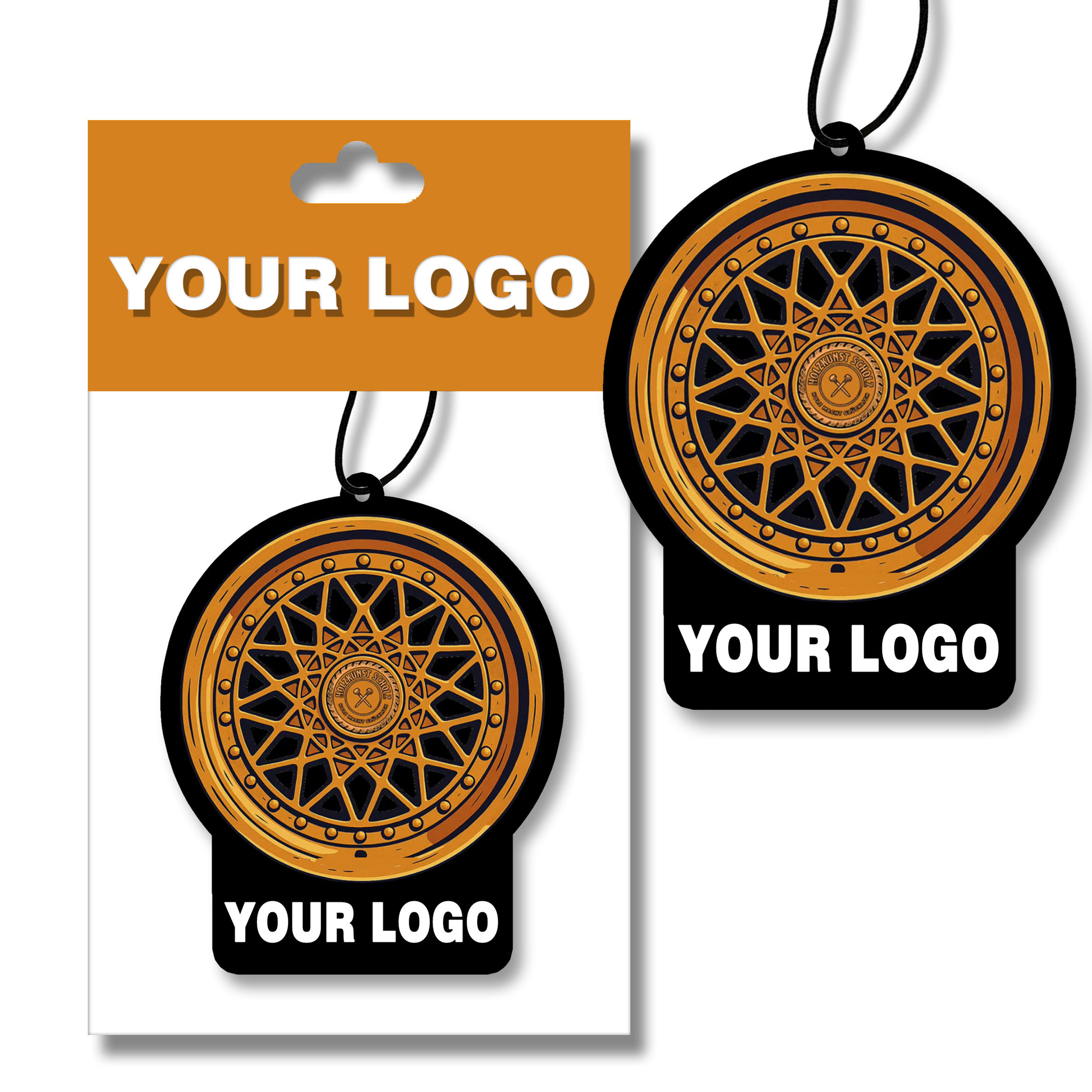 Custom Die Cut Paper Car Air Freshener For Gift
