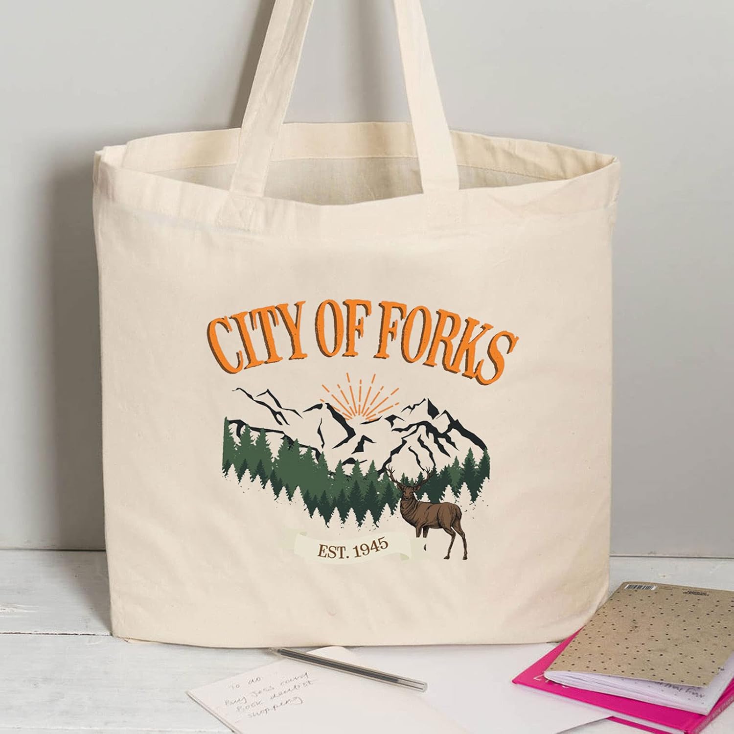 Custom Canvas Tote Bag  – Natural Color Bulk Logo Printing