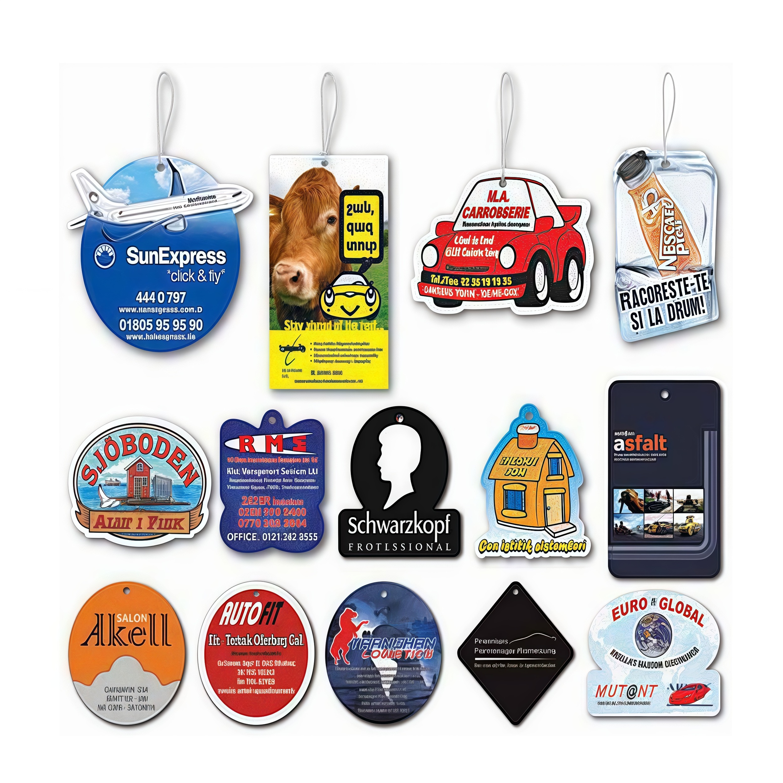 Wholesale Custom Shape Paper Car Air Fresheners