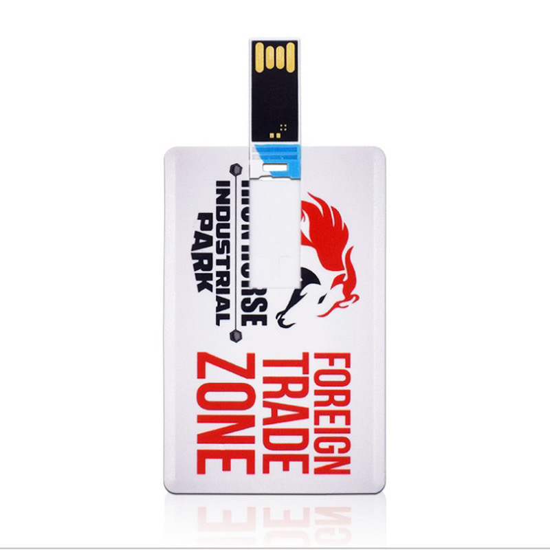 Bulk Custom Business Card Flip USB Flash Drives Personalized Printed Logo Credit Card Drive