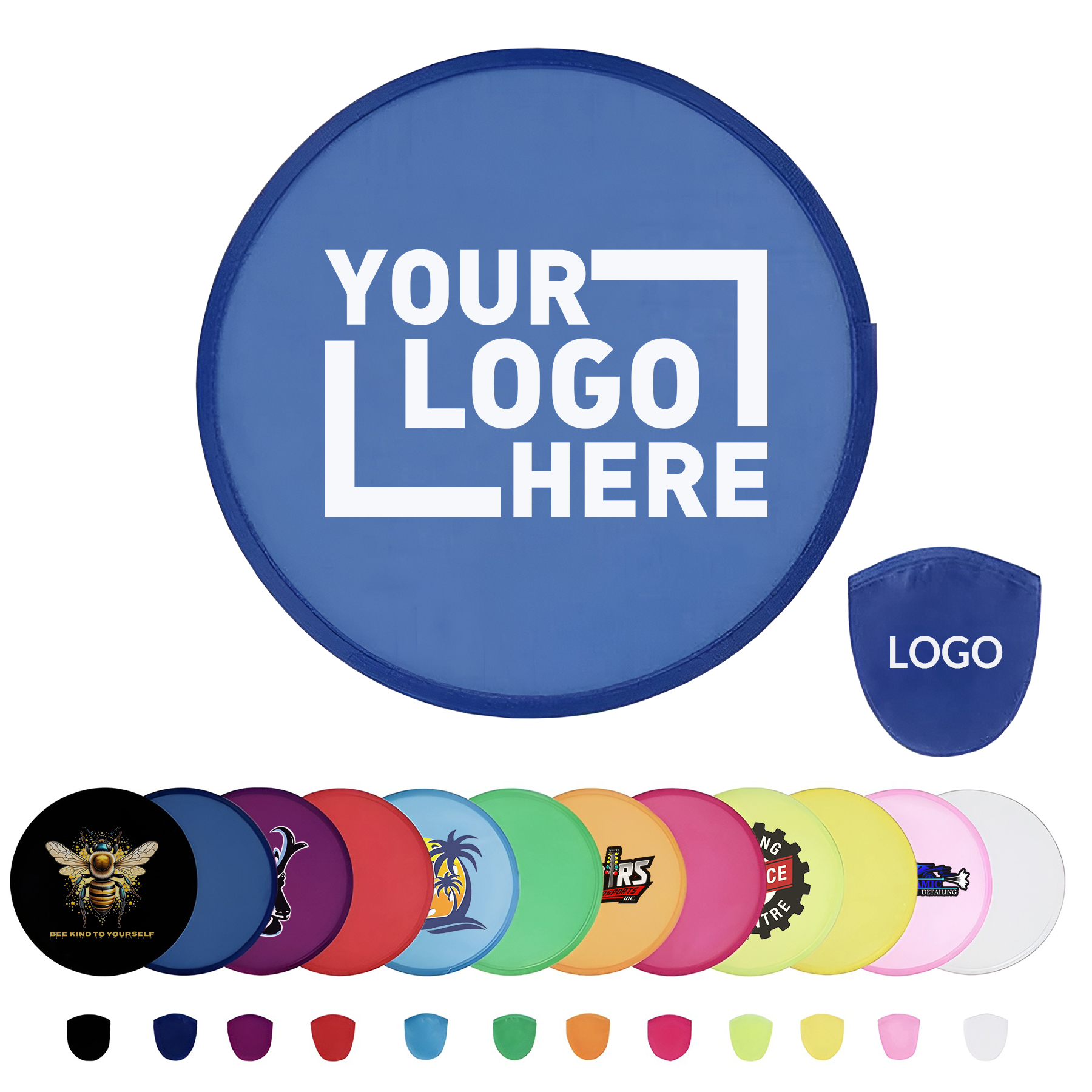 Custom Flip-Out Flyer Fan | Foldable Flying Disc Fan with Logo for Events & Promotions