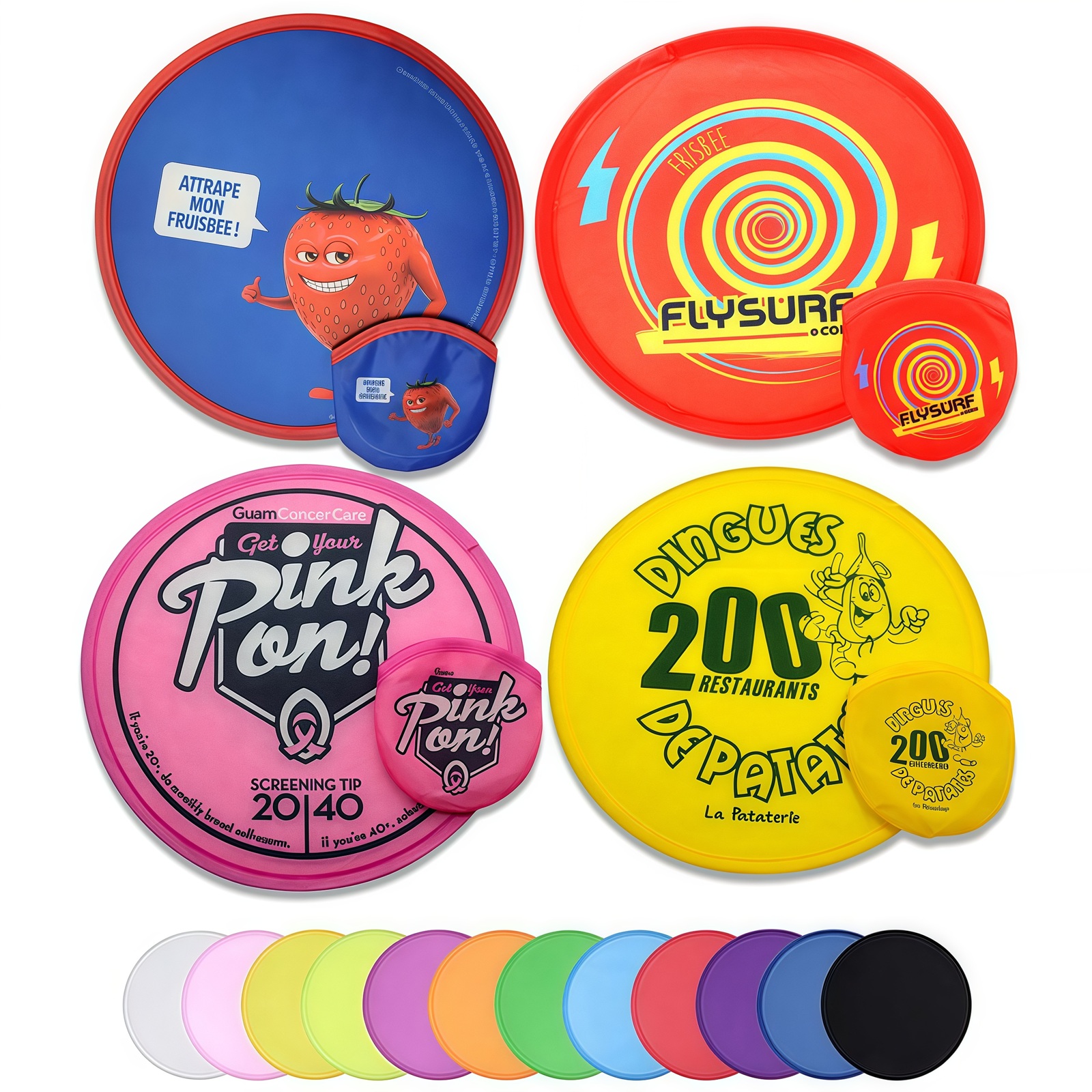 Custom Flip-Out Flyer Fan | Foldable Flying Disc Fan with Logo for Events & Promotions