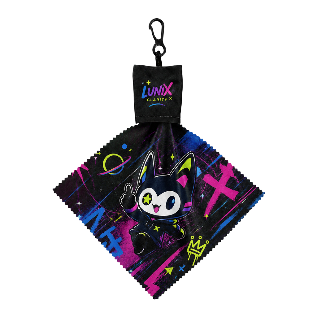 Personalized Microfiber Lens Cleaning Cloth with Custom Logo Pouch and Keychain