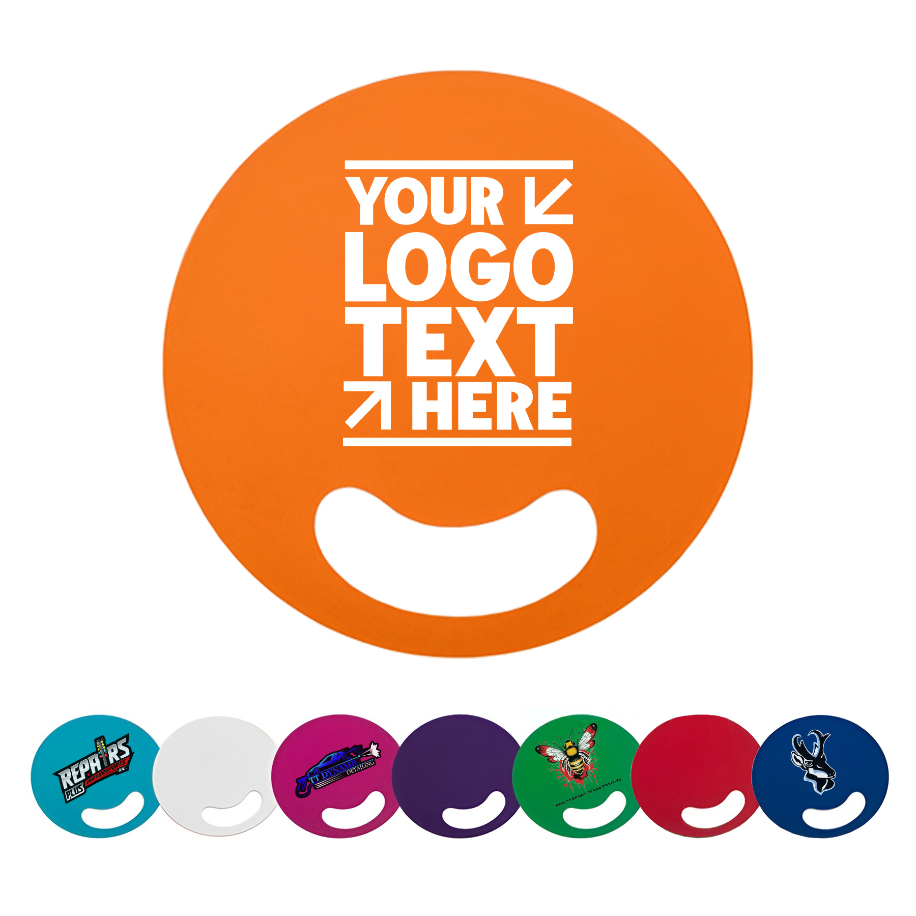 Custom Round Hand Fans | Personalized Logo Plastic Fans for Trade Shows, Events & Promotional Campaigns