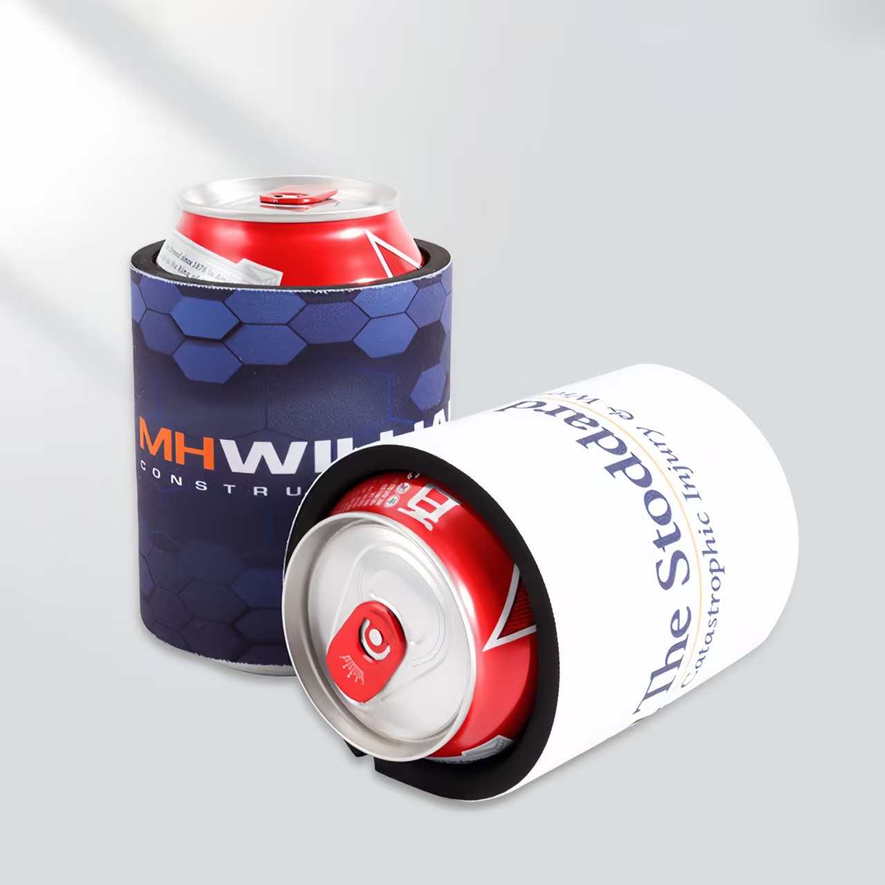 Custom Logo Slap Wrap Neoprene Can Cooler Promotional Slap Koozies