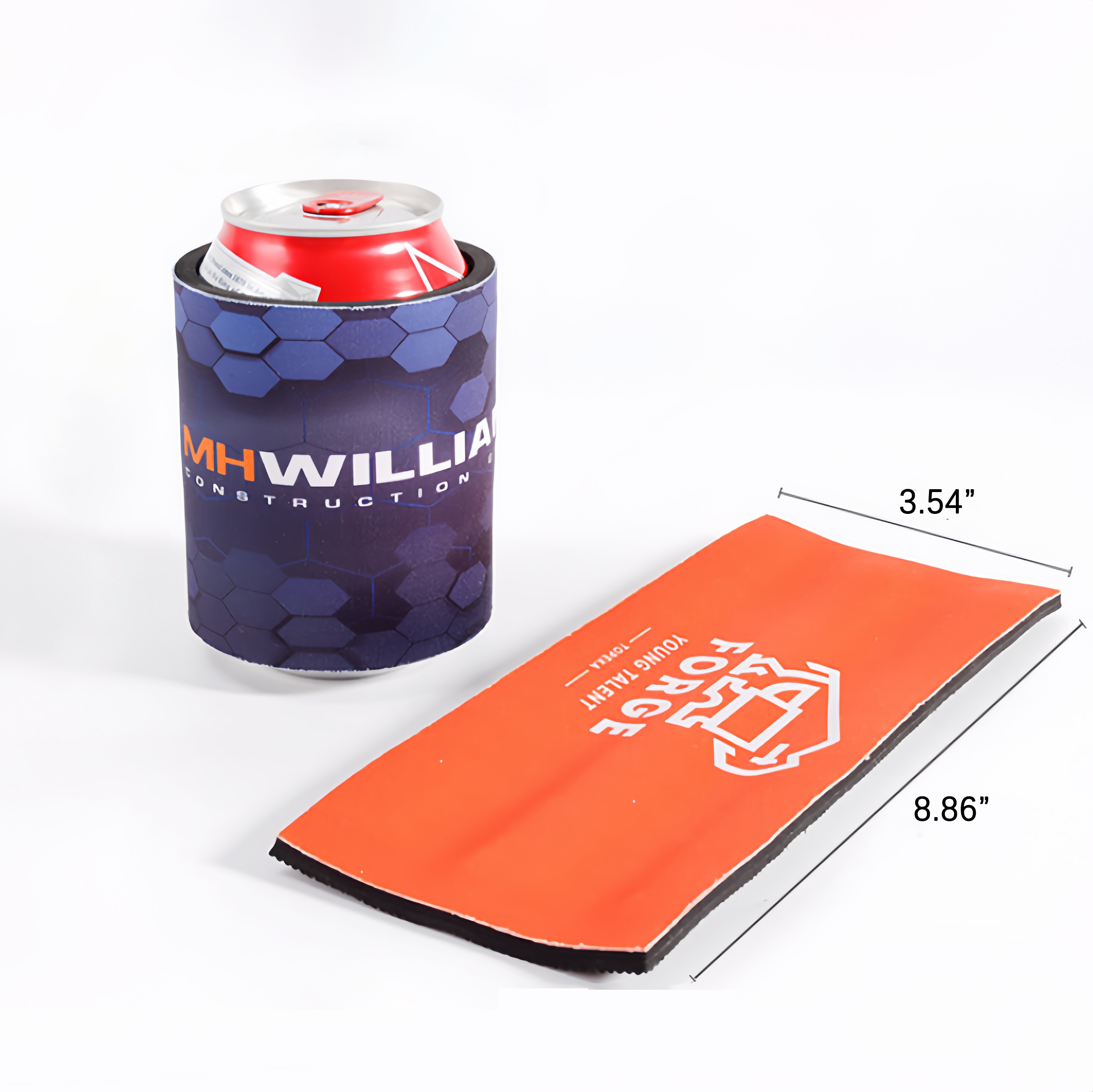 Custom Logo Slap Wrap Neoprene Can Cooler Promotional Slap Koozies