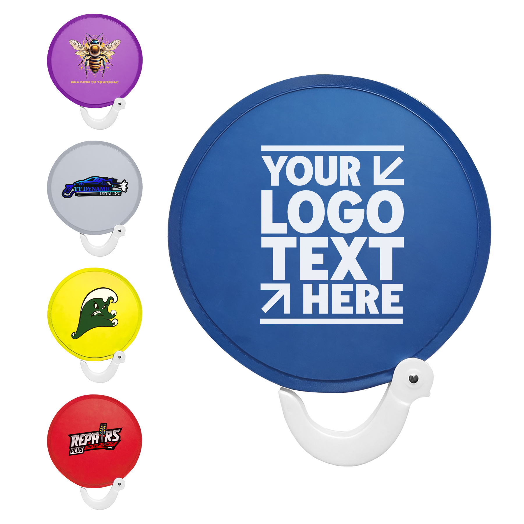 Custom Twist Fold Hand Fan | Collapsible Nylon Hand Fan with Handle