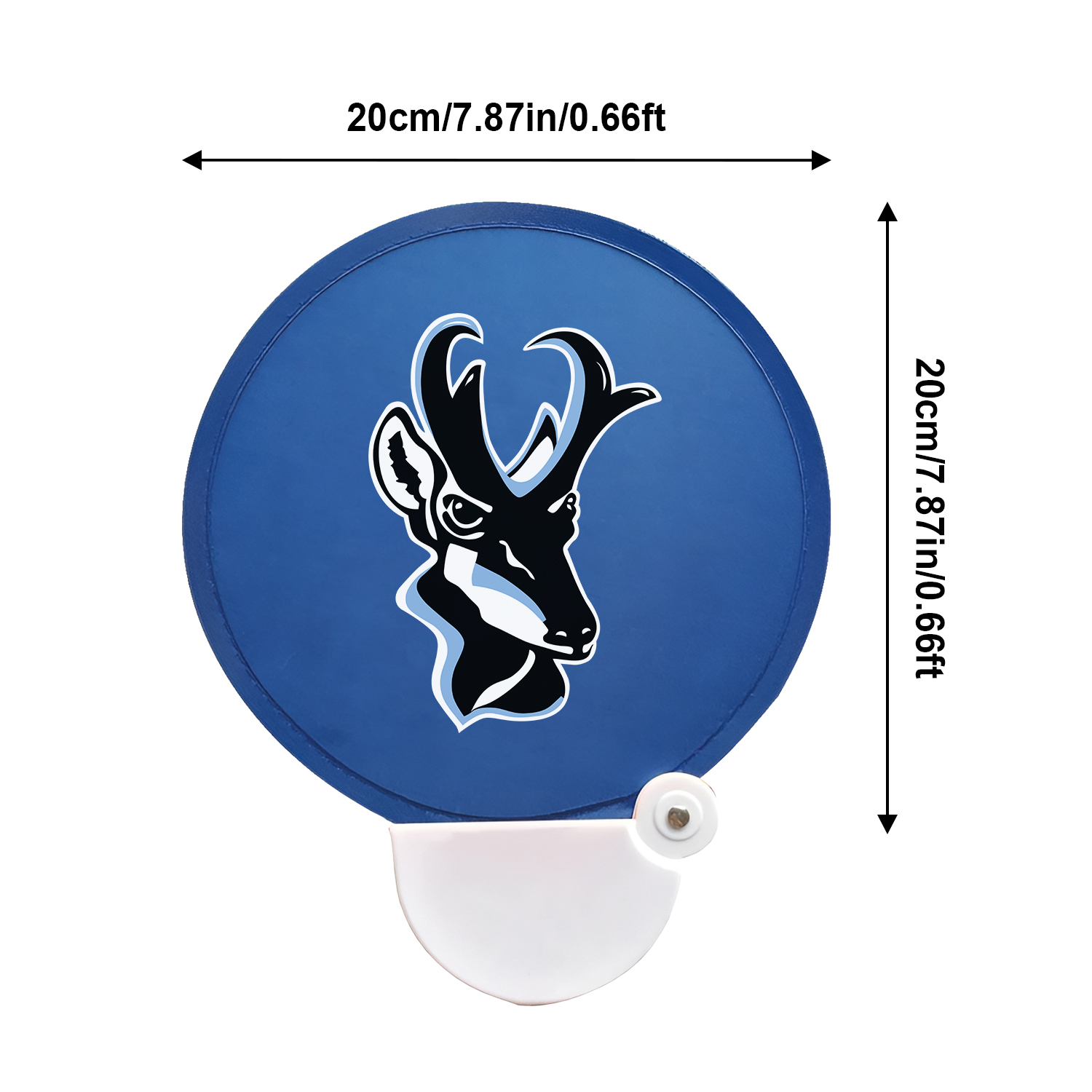 Custom Collapsible Hand Fan with Handle | Twist Fold Nylon Fan for Events & Promotions