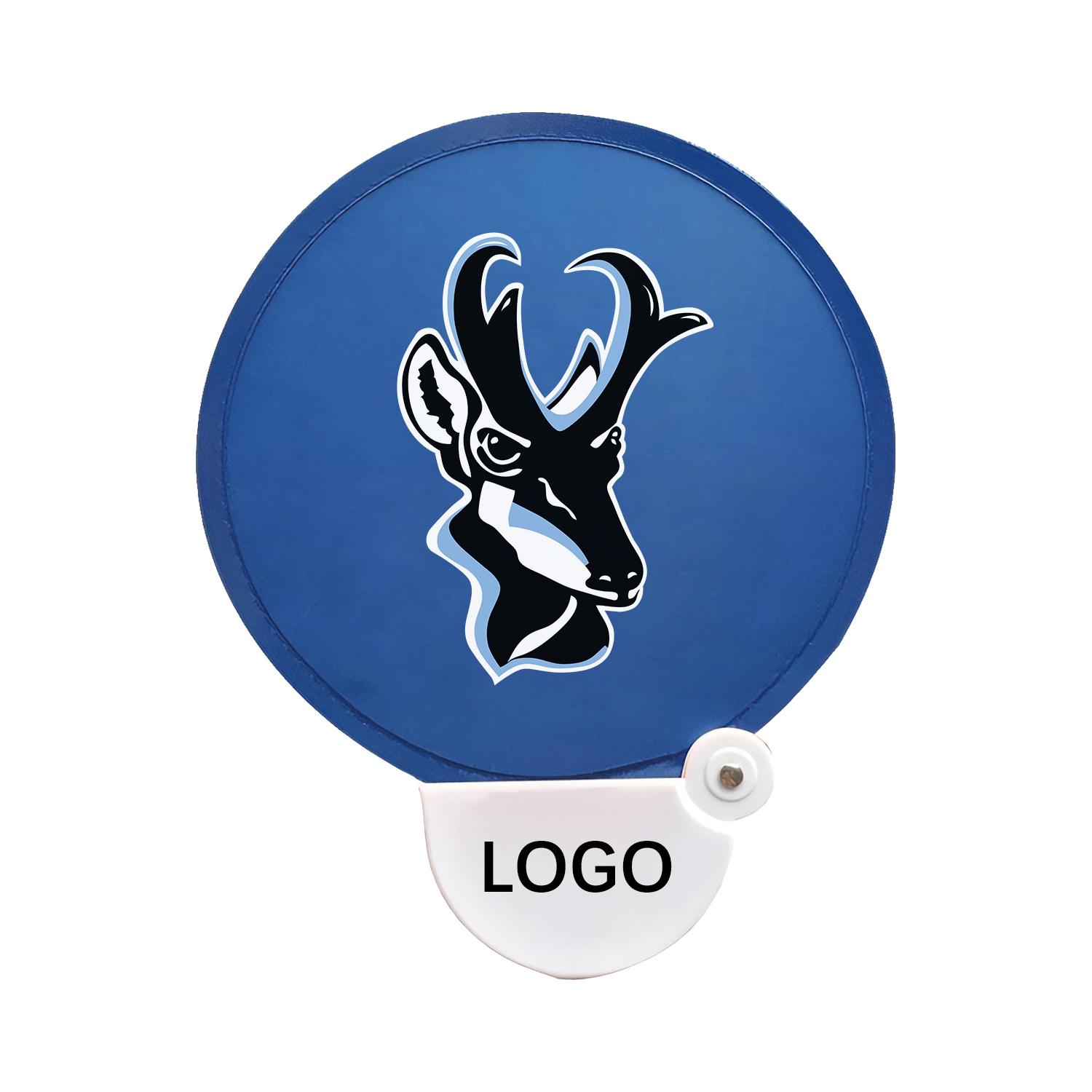 Custom Collapsible Hand Fan with Handle | Twist Fold Nylon Fan for Events & Promotions