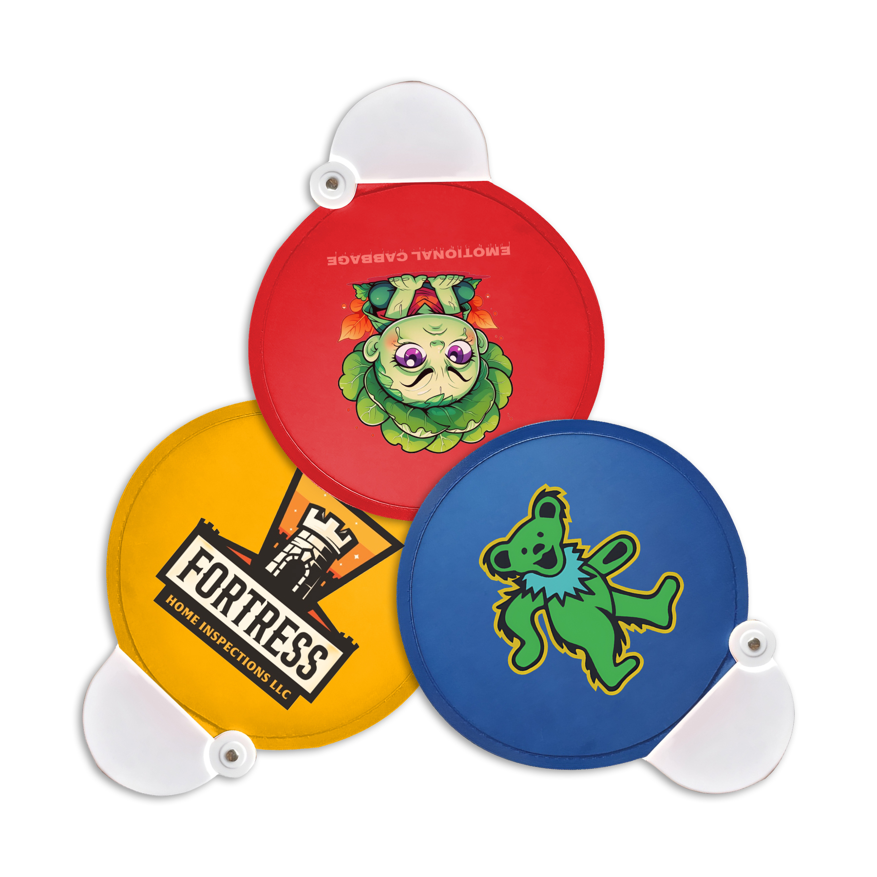 Custom Collapsible Hand Fan with Handle | Twist Fold Nylon Fan for Events & Promotions