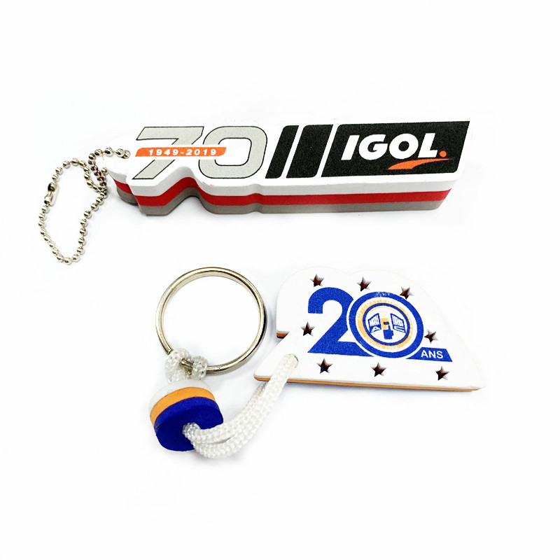 500Pack Custom Printed Logo EVA Foam Floating Boat Key Tag For Promos
