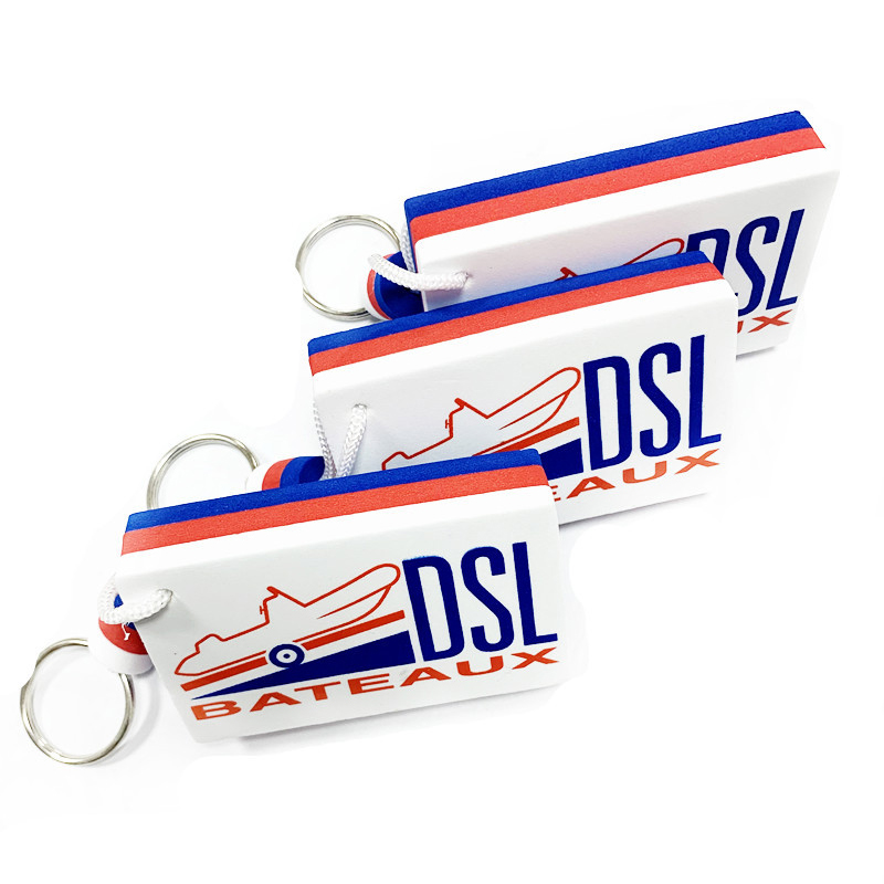 500Pack Custom Printed Logo EVA Foam Floating Boat Key Tag For Promos