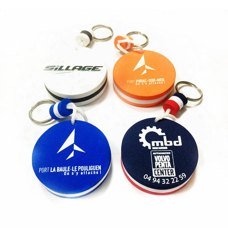 500Pack Custom Printed Logo EVA Foam Floating Boat Key Tag For Promos