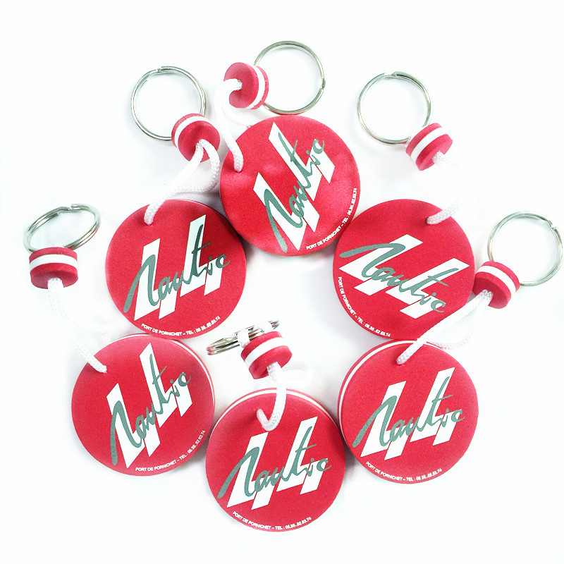 500Pack Custom Printed Logo EVA Foam Floating Boat Key Tag For Promos
