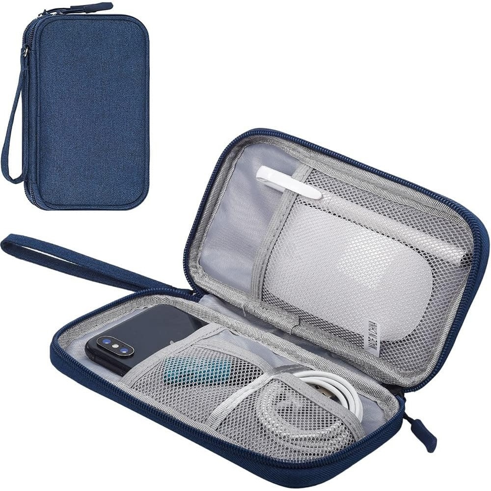 Wholesale Custom Logo Electronic Organizer Travel Case – Polyester Cable Storage Bag