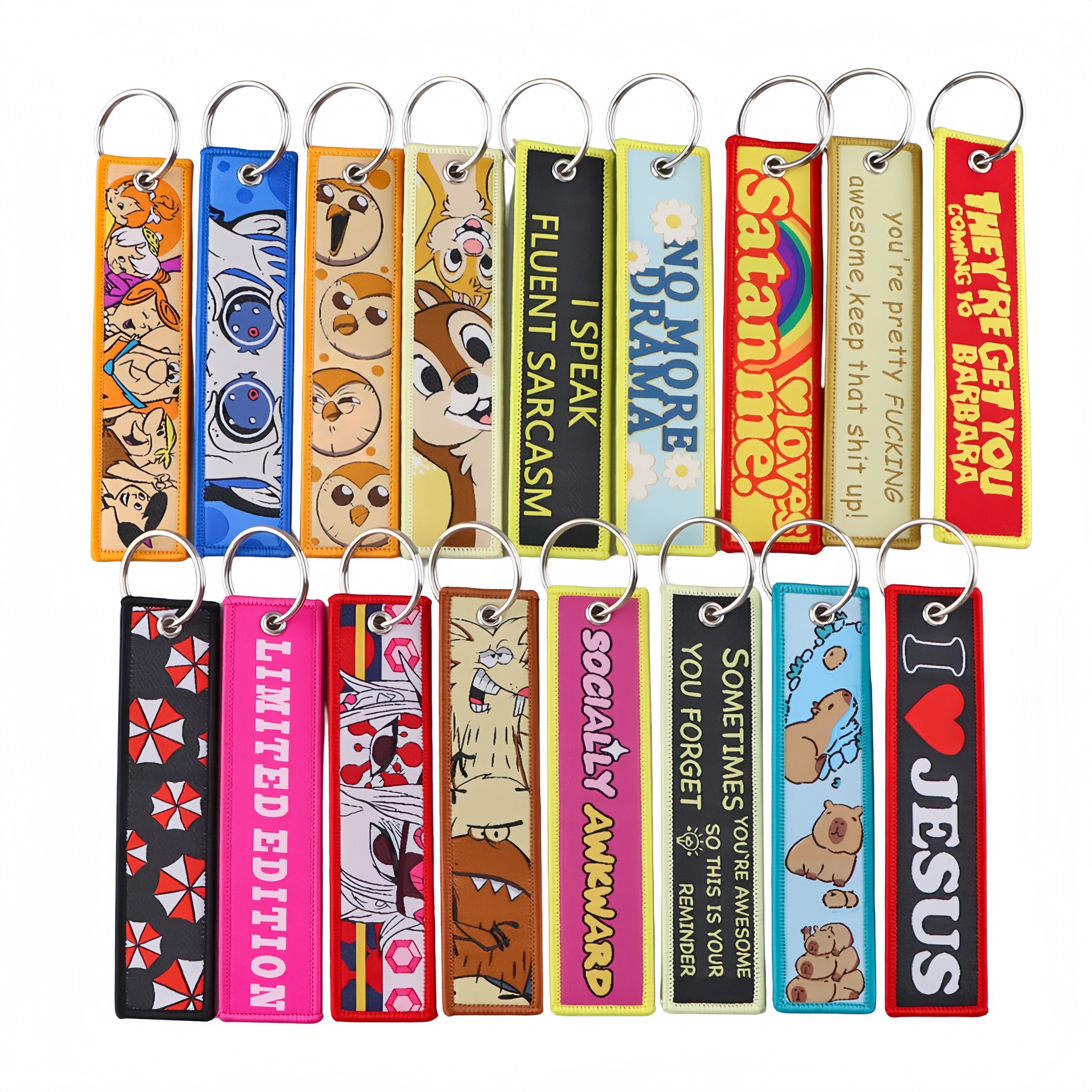 Custom Embroidered Key Tag With Your Logo