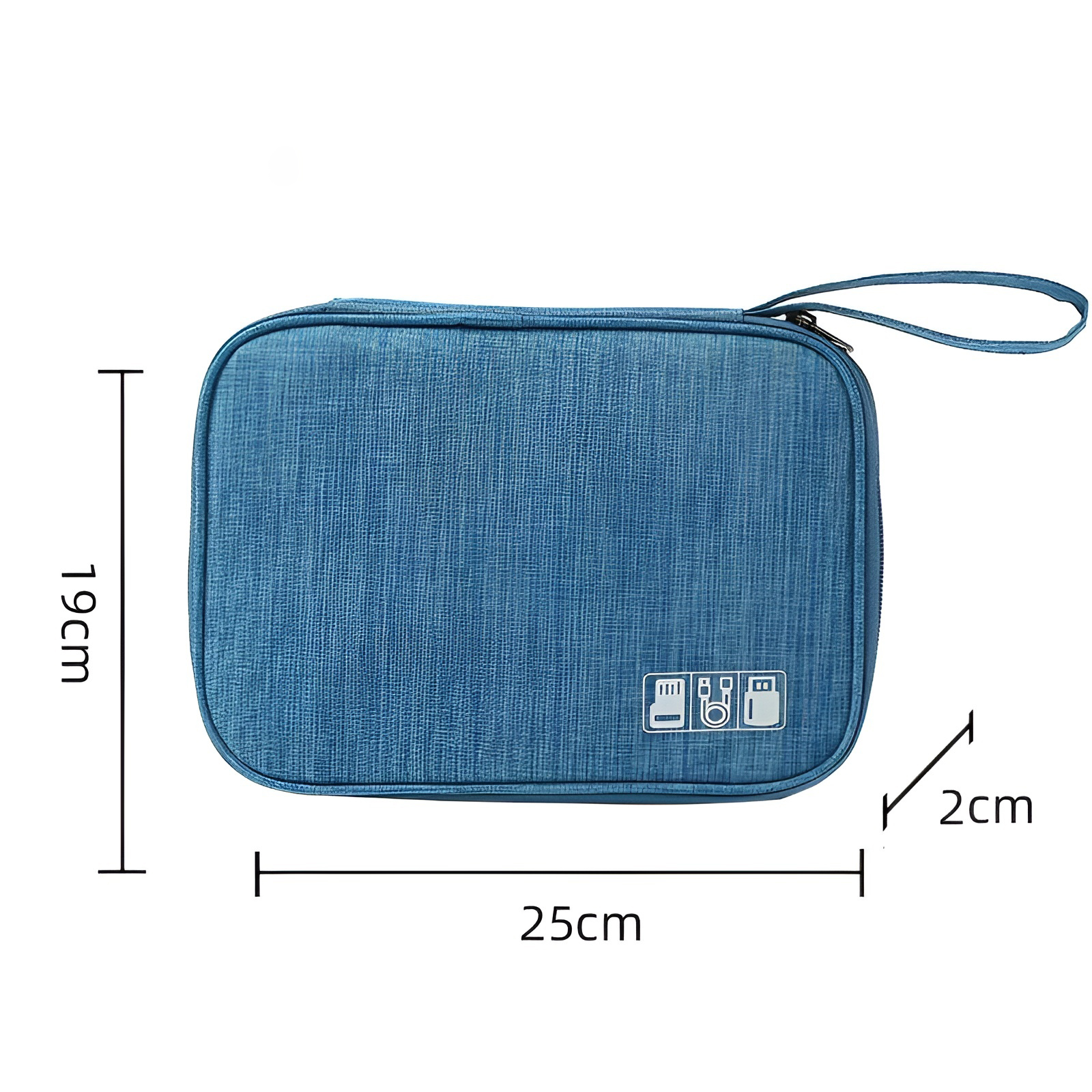Fashion Electronic Accessory Organizer – Portable Travel Zippered Bag