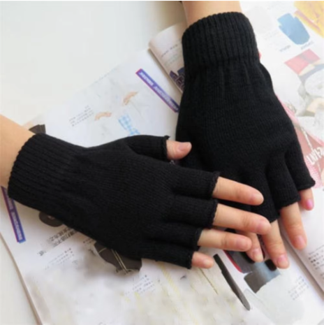 Custom Logo Half-Finger Soft Gloves Promotional Warm Winter Gloves
