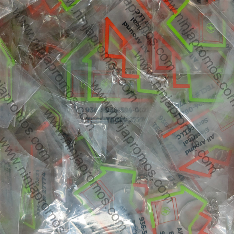 Custom Acrylic Keychain Logo Printed With Any Shape