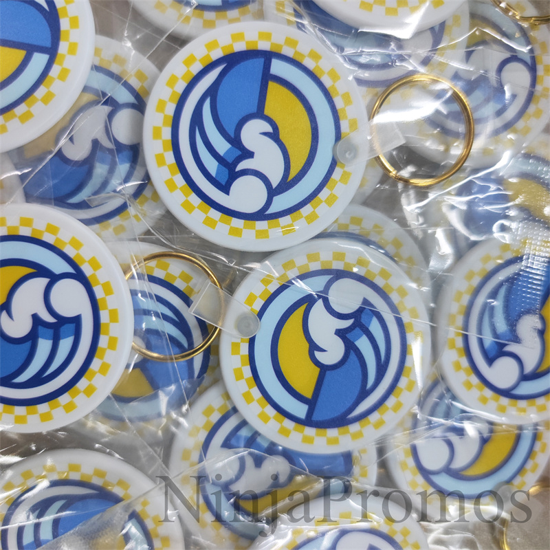 Custom Rubber Bendable Round Shape Silicone Keychain Soft PVC Hotel Key Tags