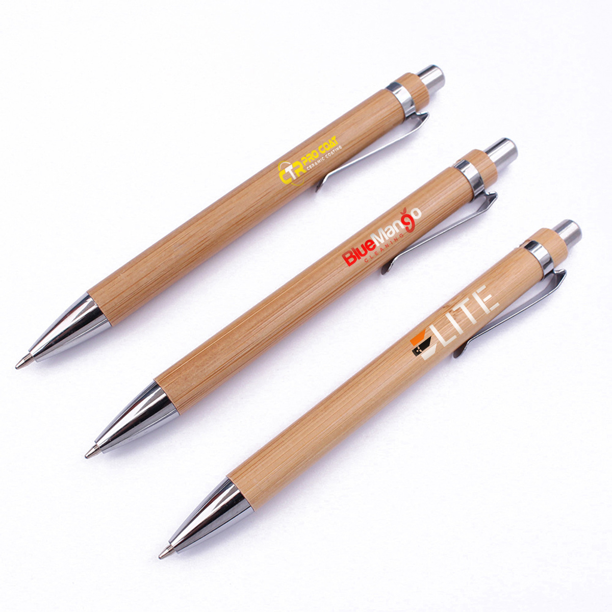 Personalized 0.5mm Bamboo Pen Ballpoint Wrinting Pen for School & Office 