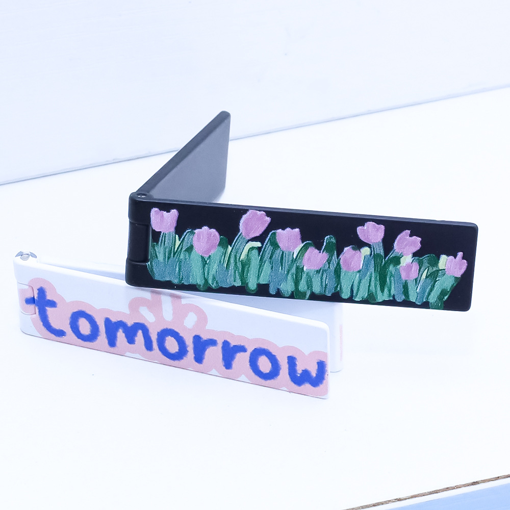 Ultra-Thin Cell Phone Holder | Adjustable Mini Portable Foldable Phone Stand