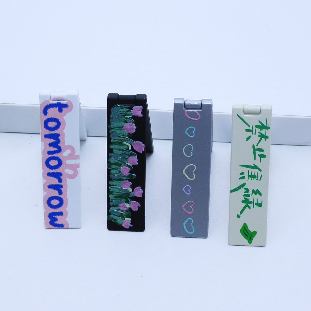 Ultra-Thin Cell Phone Holder | Adjustable Mini Portable Foldable Phone Stand