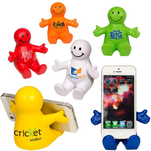 Smile Face Stress Relief Phone Holders Happy Dude Phone Stand Stress Reliever