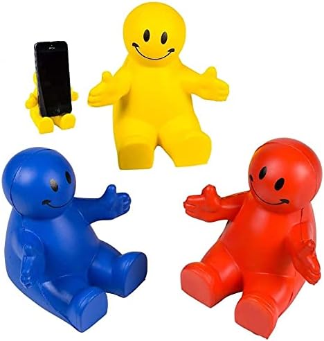 Smile Face Stress Relief Phone Holders Happy Dude Phone Stand Stress Reliever
