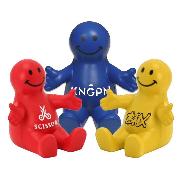 Smile Face Stress Relief Phone Holders Happy Dude Phone Stand Stress Reliever
