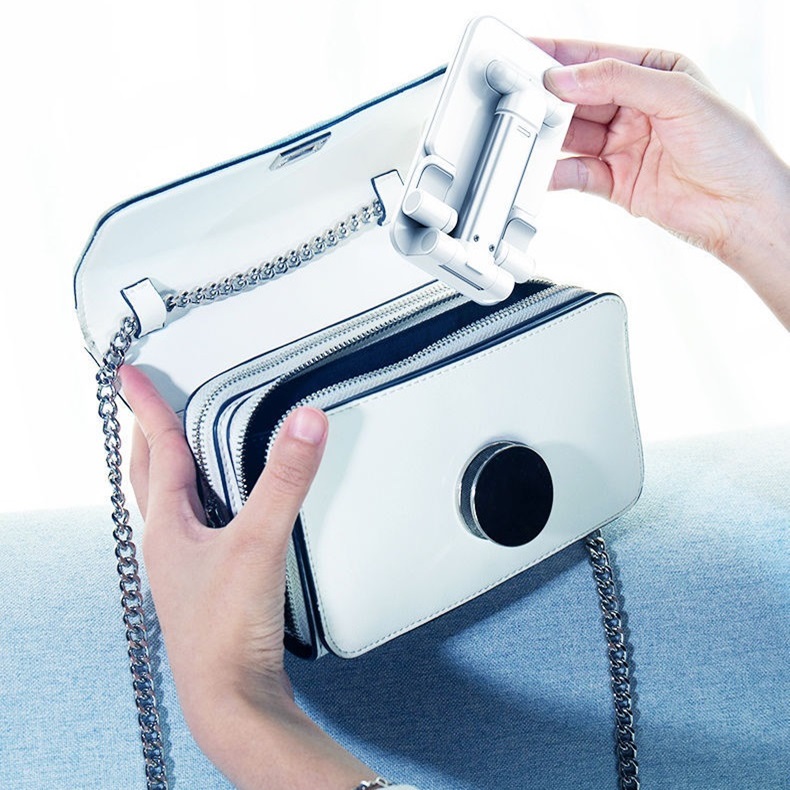 Fully Foldable & Height Adjustable Phone Holder | Custom Portable Phone Stand with logo